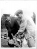 1945 Original Photo Civilian Ordered To Bury Dead Nordhausen Concentration Camp  