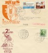 2 SOBRES FERIA DE MUESTRAS PROVINCIAL DE REUS TARRAGONA 1948 Y 1963 LLAVES 