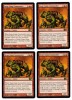 ** MTG 4X SIEGE-GANG COMMANDER - COMANDANTE DE SITIADORES ** 