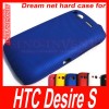 Multi-color Reticulate Anti-slip Hard Rubber Case Cover for HTC Desire S blue 