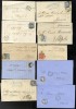 Spanien meist 1862, interess. Lot mit 30 Faltbriefen