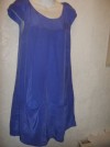 TOPSHOP 100% SILK PURPLE SMOCK STYLE TUNIC DRESS SIZE 6 