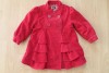 NEXT RED GIRLS COAT,FRILLED FRONT & BACK ,VERY UNUSUAL,PERFECT FOR CHRISTMAS.  