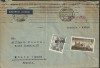 Spain old air mail to France  1953 