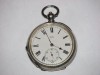 ANTIQUE WORKING SILVER CASED KEY WIND POCKET WATCH 