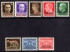 8 IONIAN ISLANDS (GREECE) ITALIAN OCCUPATION STAMPS, early 1940s, all MH 