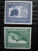 Germany 1938 Count Zeppelin SG657-658 Unused  