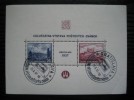 Czechoslovakia MS 1937 Philatelic Exhibition SG MS377a Official Postmark 25.x.37 