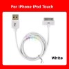 USB Data Sync Charger Cable For Apple iPhone iPod Touch White 