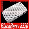 Multi-color Mesh Hard Rubber Case Cover for BlackBerry Curve 8520 8530 white 