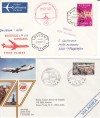 ¡¡ EIH ¡¡ 1ER VUELO BCN-NY Y BCN-STUTTGART EN SOBRES CONMEMORATIVOS, AÑO 1971/73 