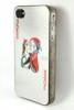 Gamble Silver Poker Joker Bird Clown hard case For iphone 4 4G 