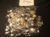 200 ANTIQUE GLASS POCKET WATCH & CRYSTAL PARTS-DIFF SIZES!OLD-NR! 