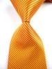 Pure Gold 100%  New Stripes Silk Elegant Jacquard Woven Men's Tie Necktie 