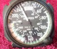 Aircraft True Airspeed Indicator by Aero Marine Instrument Company 