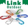 6 x Locking Carabiner Key Hook Holder Spring Snap DC015 