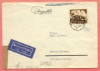 1942 GERMANY GERA CANCEL WWII CENSORED SEMI POST ON COVER TO SWITZERLAND 