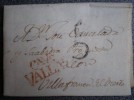 PREFILATELIA CARTA AÑO 1826  VALLADOLID A VILLAFRANCA DEL BIERZO LEON 