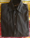 Albert Tomas Camisa Negra Rallas bordada -  - Talla L 