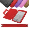 Red Leather Book Style Case w/ Magnetic Clasp For Amazon's New Kindle TOUCH 