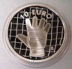 ESPAÑA: 10 € plata 2002 proof GUANTE del Mundial Futbol KOREA Y JAPON 2002 