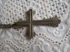 Altes Kreuz mit Kette-Silber 835