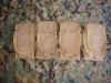 4 Lot USMC Marine Surplus Coyote FSBE CQB MOLLE Double Magazine Pouch Coyote GI 