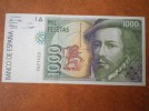 ESPAGNE BILLET 1000 PESETAS 1992 SANS SERIE  NEUF 