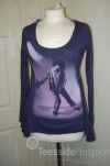 Ladies Purple Michael Jackson top from Next made in Great Britain 100% Cotton 