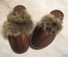 LUXURY LADIES REAL SHEEPSKIN SLIPPER MULES, UK 6.5 