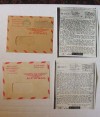 (2) Very FINE WW2 V-Mail COVERS w/ LETTERs 1945 Censor S/S Moses Rogers TO Ore. 