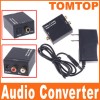 Digital Optical Coaxial Toslink to Analog RCA Audio Converter 