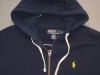 Polo Ralph Lauren Navy Blue Hoody Sweatshirt Mens Medium Thermal Hood MINT 