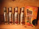 4 Fruitesse Liefmans aluminum beer bottles + Pack !!! 