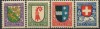 SUIZA - 1926 - PRO JUVENTUTE - YVERT 222-225 / * 