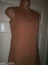 Ladies BNWT BROWN DELICATE FEEL RUFFLED STUNNING DRESS - UK Size 10 