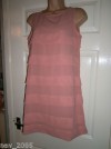 Ladies BNWOT PINK DELICATE FEEL RUFFLED STUNNING DRESS - UK Size 12 