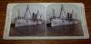 1898 Stereoview Spanish Cruiser Reina Mercedes Destroyed 