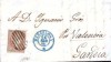 Año 1855 edifil 40 4 cu carta rejilla y azul Barcelona *