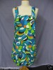 VINTAGE 1970'S LADIES BRIGHT PATTERNED PINAFORE DRESS 