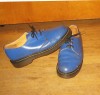 DR DOC MARTENS BLUE 3 EYE SHOES MADE IN ENGLAND UK SIZE 5 USA MENS SIZE 6 