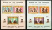 ECUADOR - Sc# 764G • 1967 Mint Souvenir Sheets Perforated & Imperf (90x110mm) • 