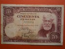 BILLETE DE 50 PESETAS 31 DE DICIEMBRE 1951 (SIN SERIE) 