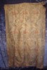 vintage ANTIQUE gold LAME BROcade Curtain PANEL TRIM DECORATOR fabric Textile 