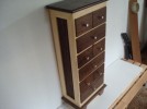 MUEBLE AUXILIAR  BICOLOR 9 CAJONES 