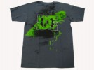 DC SHOES T-SHIRT GREY PAINT STAR LOGO TEE MENS LARGE 