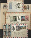 Spain Dress Costume stamps on 5 covers > US inland 1971-75 