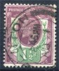 Edward VII, 1 ½ d, Stanley Gibbons 222, used, cat. val. £18 