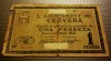 BILLETE DE 1 PTAS. 1937 DEL AYUNTAMIENTO DE CERVERA 