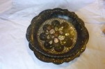 Victorian Papier Mache Mother Of Pearl Tray 